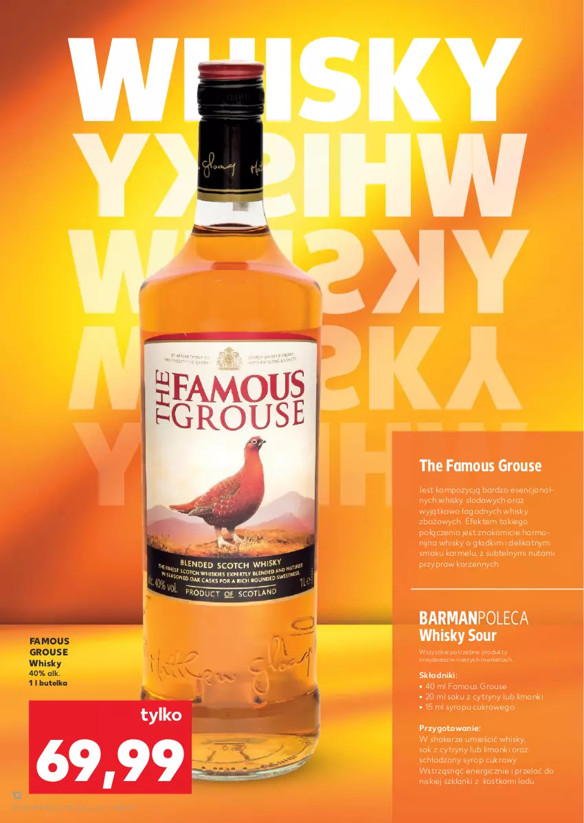 Gazetka promocyjna Kaufland - Barek Kauflandu - ważna 07.08 do 20.08.2025 - strona 12 - produkty: Cytryny, Fa, Lanki, Sok, Syrop, The Famous Grouse, Whisky