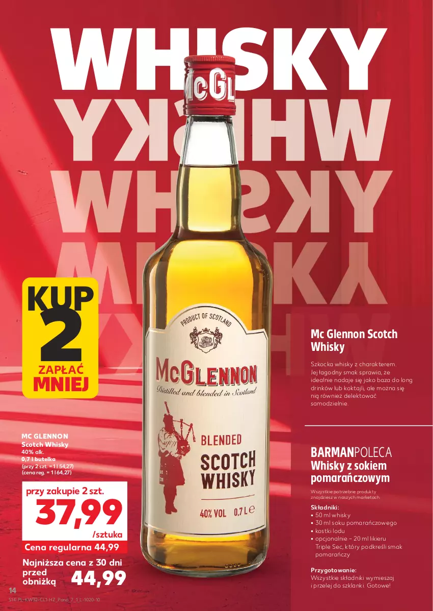 Gazetka promocyjna Kaufland - Barek Kauflandu - ważna 07.08 do 20.08.2025 - strona 14 - produkty: Koc, Lanki, Likier, Sok, Whisky