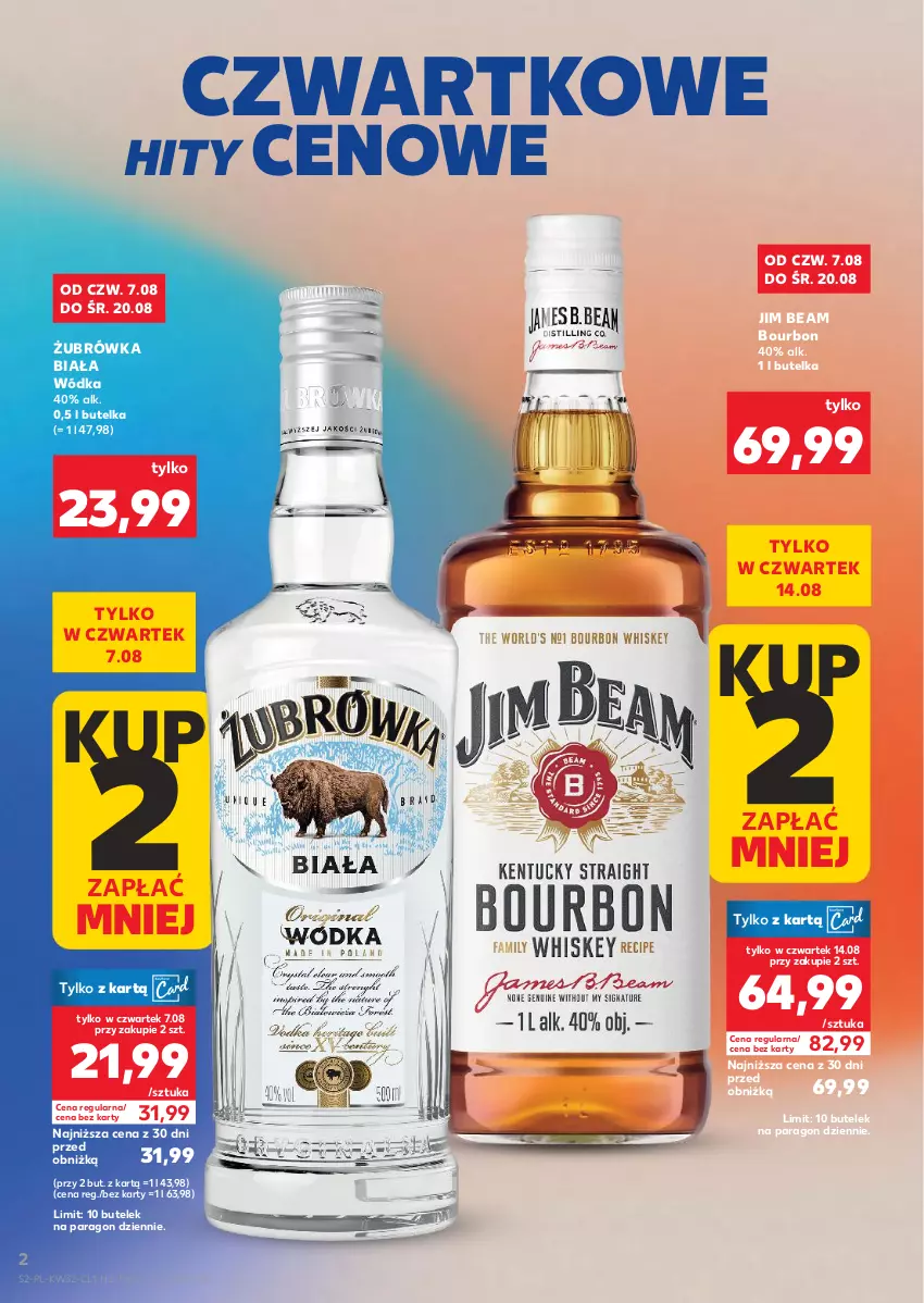 Gazetka promocyjna Kaufland - Barek Kauflandu - ważna 07.08 do 20.08.2025 - strona 2 - produkty: Bourbon, Jim Beam, Wódka