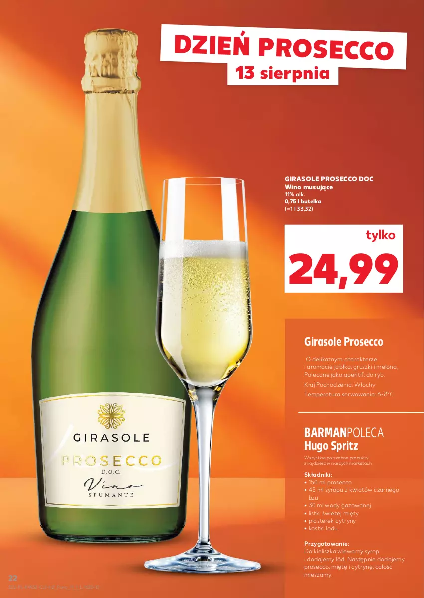 Gazetka promocyjna Kaufland - Barek Kauflandu - ważna 07.08 do 20.08.2025 - strona 22 - produkty: Cytryny, Gruszki, Jabłka, Melon, Mus, Prosecco, Ser, Syrop, Wino, Wino musujące