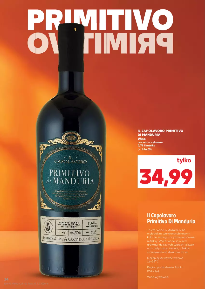 Gazetka promocyjna Kaufland - Barek Kauflandu - ważna 07.08 do 20.08.2025 - strona 34 - produkty: Kakao, Nuty, Pur, Rubin, Ser, Wino, Wino czerwone