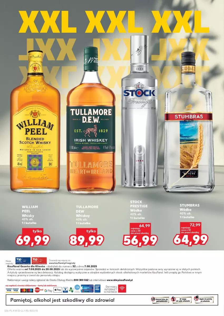Gazetka promocyjna Kaufland - Barek Kauflandu - ważna 07.08 do 20.08.2025 - strona 36 - produkty: Mięta, Stock, Tullamore Dew, Wagi, Whiskey, Whisky, Wódka