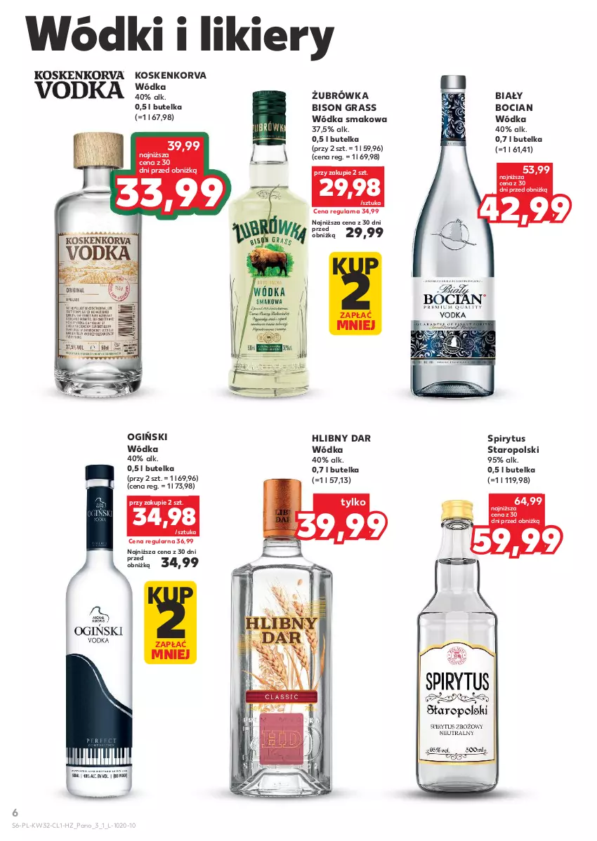 Gazetka promocyjna Kaufland - Barek Kauflandu - ważna 07.08 do 20.08.2025 - strona 6 - produkty: Biały Bocian, Gra, Likier, Ogiński, Wódka