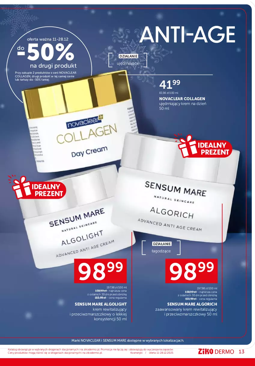 Gazetka promocyjna Ziko - Gazetka Ziko Dermo - ważna 11.12 do 28.12.2025 - strona 13 - produkty: Krem na dzień, Krem na noc, Krem pod oczy, LG, Mars, Nuxe, Rum, Ser, Serum, Serum do twarzy, Vichy