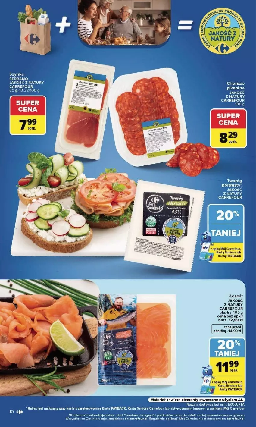 Gazetka promocyjna Carrefour - Gazetka Carrefour, Market w SUMIE najlepszy, od poniedziałku - ważna 21.09 do 26.09.2026 - strona 12 - produkty: Fa, Laur, Ser, Szynka, Twaróg