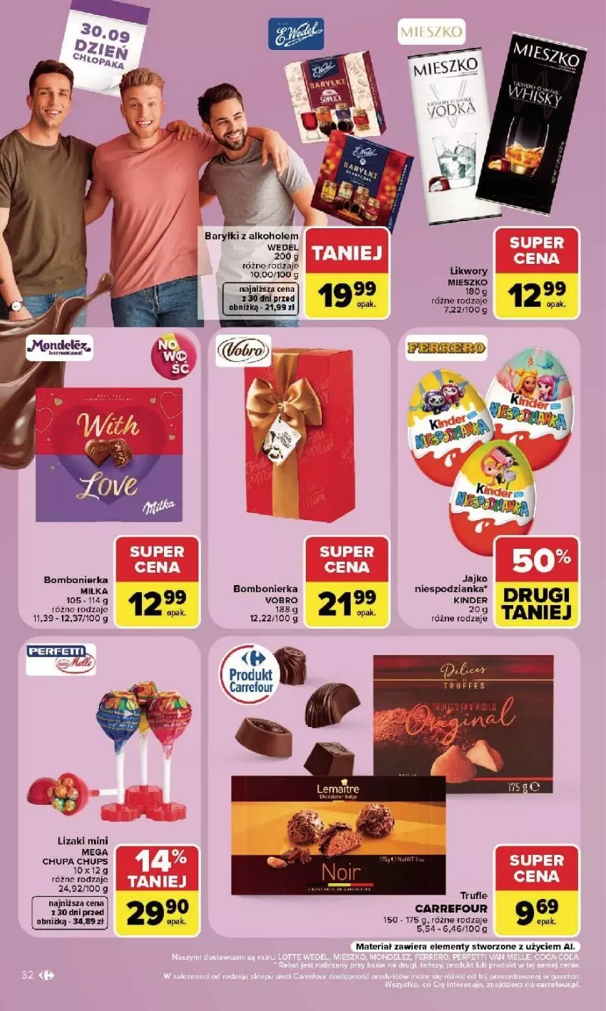 Gazetka promocyjna Carrefour - Gazetka Carrefour, Market w SUMIE najlepszy, od poniedziałku - ważna 21.09 do 26.09.2026 - strona 34 - produkty: Alkohole, Baryłki, Fa, Lizaki, Milka