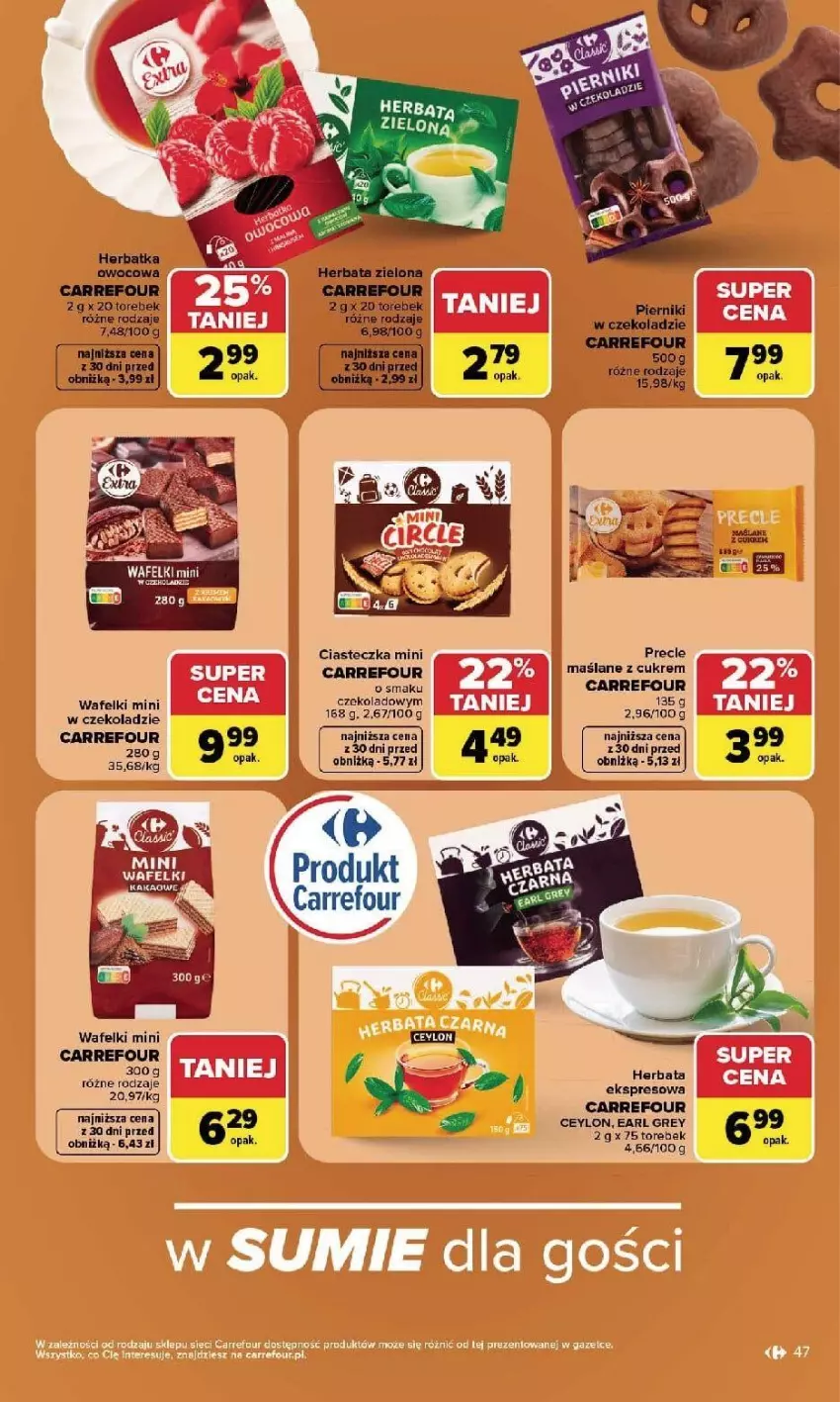 Gazetka promocyjna Carrefour - Gazetka Carrefour, Market w SUMIE najlepszy, od poniedziałku - ważna 21.09 do 26.09.2026 - strona 49 - produkty: Earl Grey, EPEE, Herbata, Precle