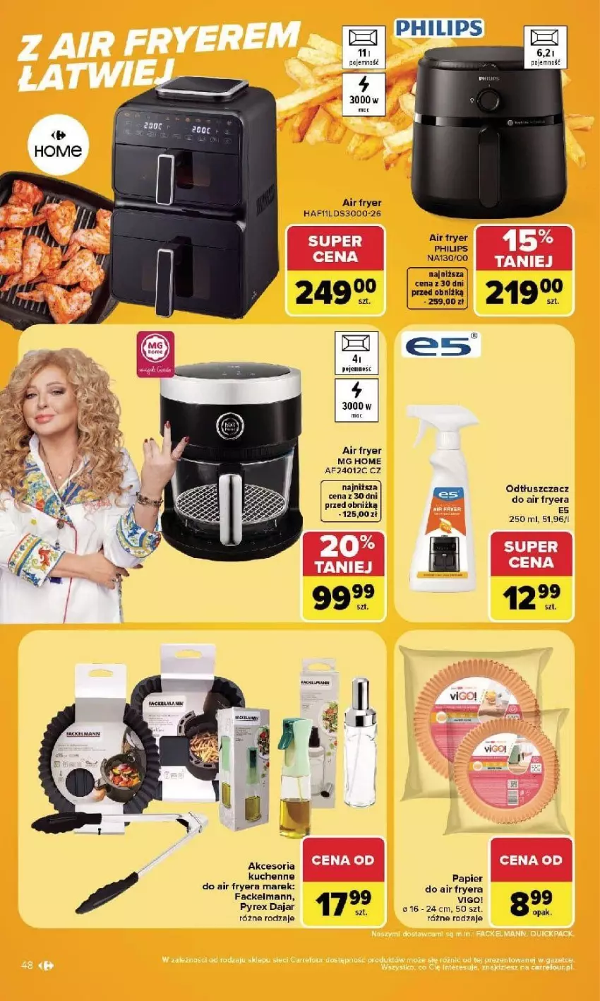 Gazetka promocyjna Carrefour - Gazetka Carrefour, Market w SUMIE najlepszy, od poniedziałku - ważna 21.09 do 26.09.2026 - strona 50 - produkty: Fa, Odtłuszczacz, Papier, Philips