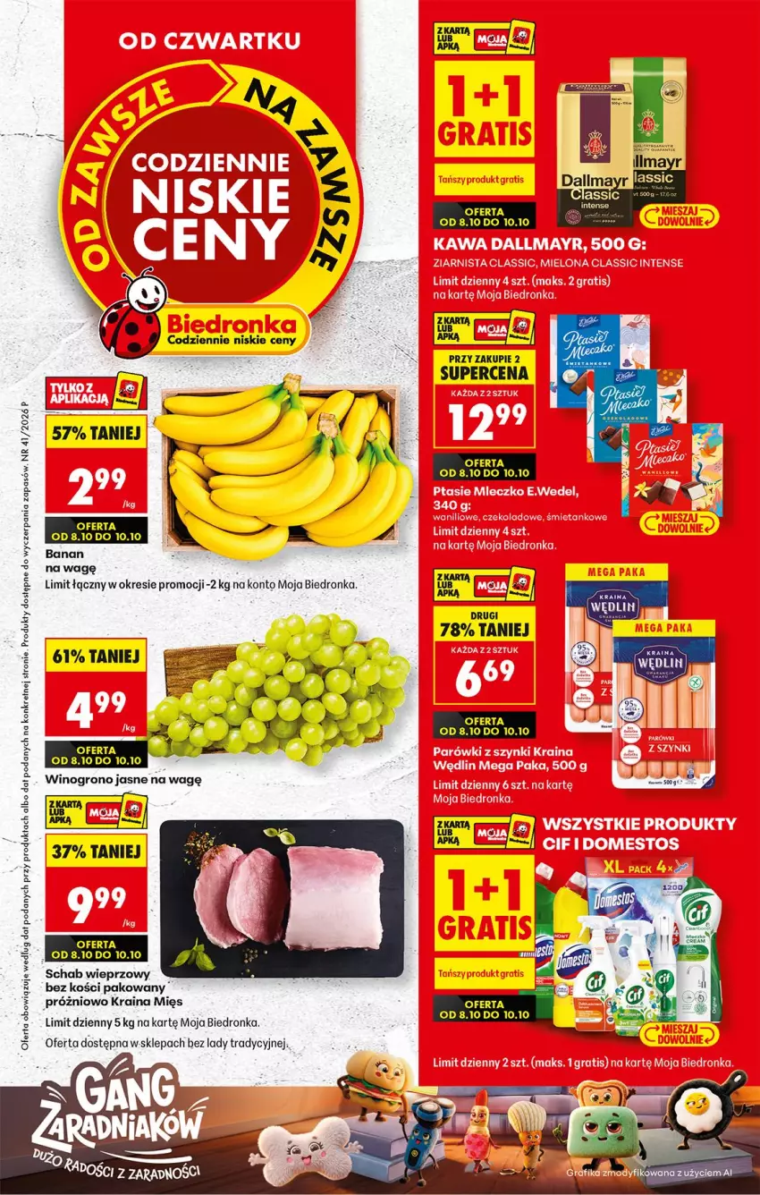 Gazetka promocyjna Biedronka - Od Czwartku - ważna 08.10 do 10.10.2026 - strona 1 - produkty: Kret, Por, Schab wieprzowy, Wino