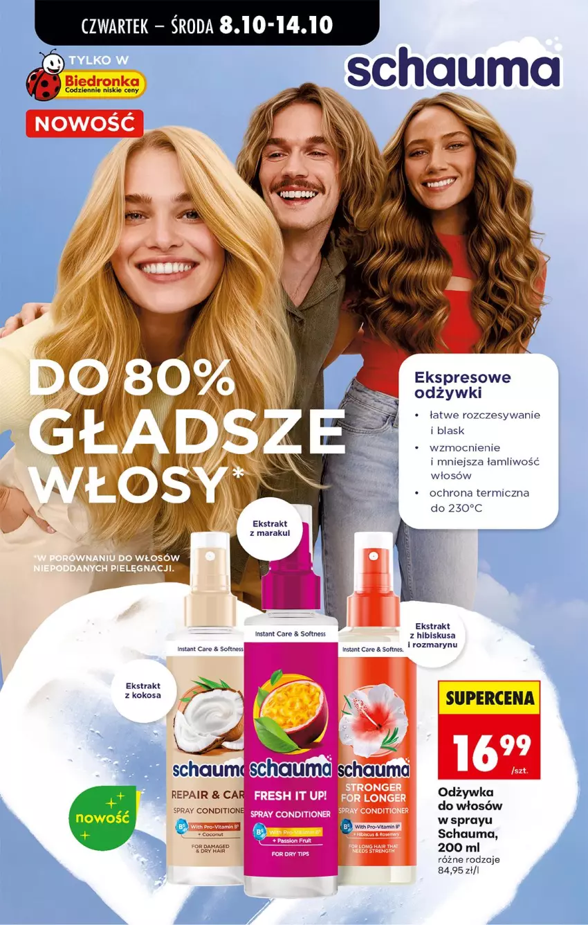 Gazetka promocyjna Biedronka - Od Czwartku - ważna 08.10 do 10.10.2026 - strona 20 - produkty: Hibiskus, Kokos, Odżywka, Schauma