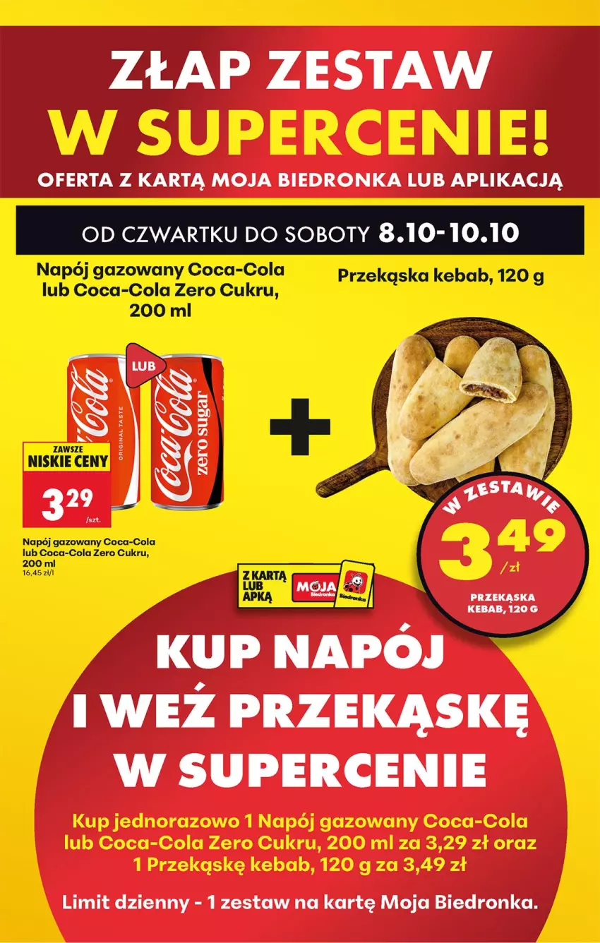 Gazetka promocyjna Biedronka - Od Czwartku - ważna 08.10 do 10.10.2026 - strona 45 - produkty: Coca-Cola, Gin, Kebab, Napój, Napój gazowany