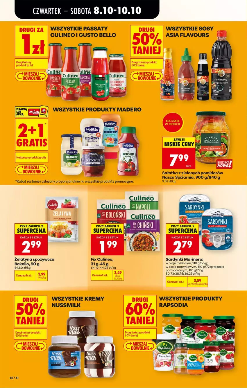 Gazetka promocyjna Biedronka - Od Czwartku - ważna 08.10 do 10.10.2026 - strona 56 - produkty: Bell, Gra, Olej, Por, Sałat, Sałatka, Sardynki, Sos