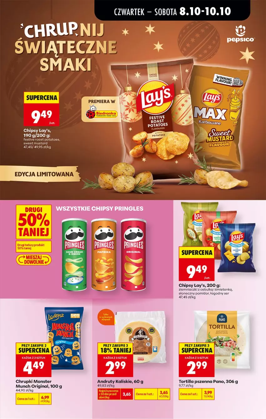 Gazetka promocyjna Biedronka - Od Czwartku - ważna 08.10 do 10.10.2026 - strona 59 - produkty: Chipsy, Chrupki, Mus, Por, Ser, Tortilla