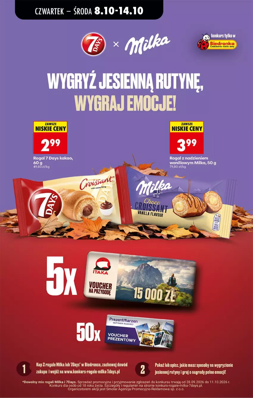 Gazetka promocyjna Biedronka - Od Czwartku - ważna 08.10 do 10.10.2026 - strona 61 - produkty: 7 Days, Gra, Gry, Kakao, Milka, Mola, Rogal
