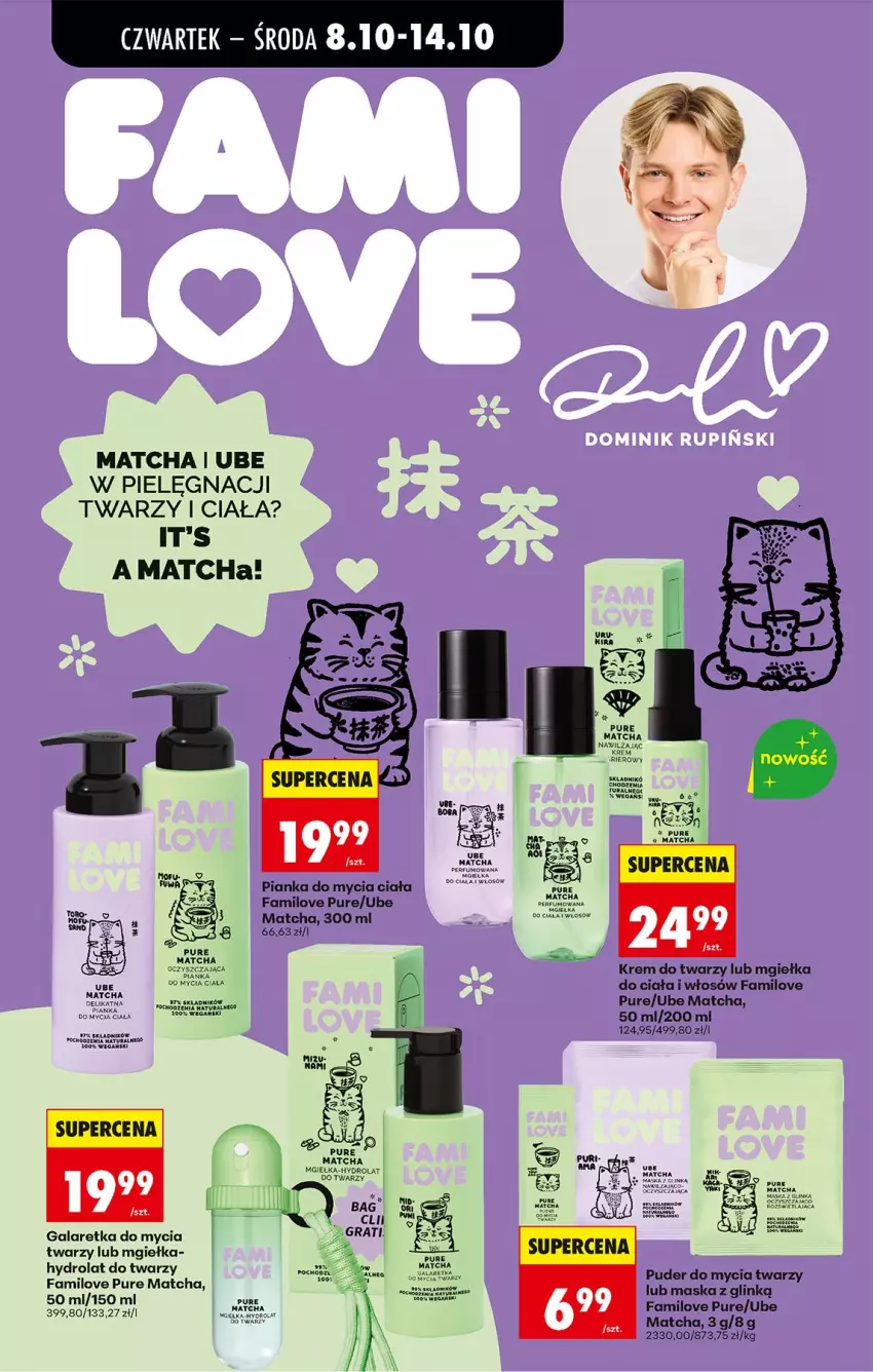 Gazetka promocyjna Biedronka - Od Czwartku - ważna 08.10 do 10.10.2026 - strona 68 - produkty: Fa, Gala, Galaretka, Hydrolat, Inka, Krem do twarzy, Maska, Perfum, Por, Puder, Pur
