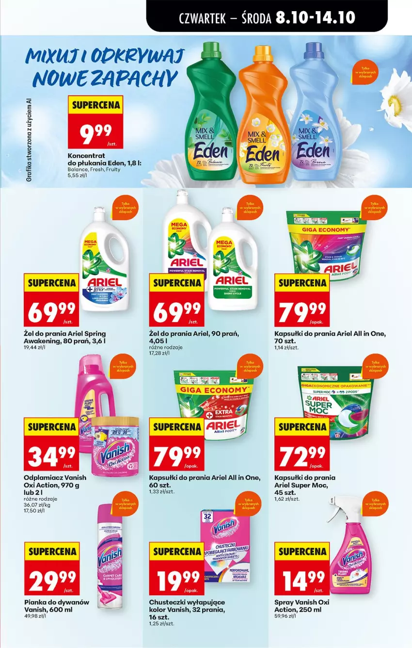 Gazetka promocyjna Biedronka - Od Czwartku - ważna 08.10 do 10.10.2026 - strona 73 - produkty: Ariel, Chusteczki, Dywan, Gra, Grafika, Kapsułki do prania, Odplamiacz, Vanish