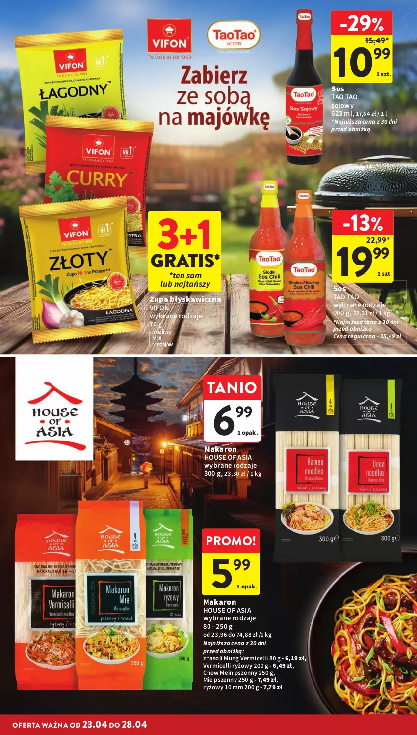 Gazetka promocyjna Intermarche - Gazetka promocyjna - ważna 23.04 do 28.04.2026 - strona 34 - produkty: Fa, Fasoli mung, Gra, House of Asia, Makaron, Ryż, Sos, Zupa