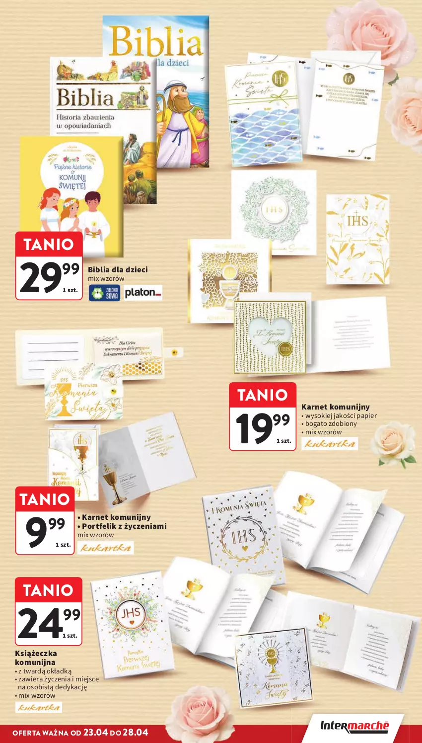 Gazetka promocyjna Intermarche - Gazetka promocyjna - ważna 23.04 do 28.04.2026 - strona 39 - produkty: Dzieci, Papier, Por, Sok