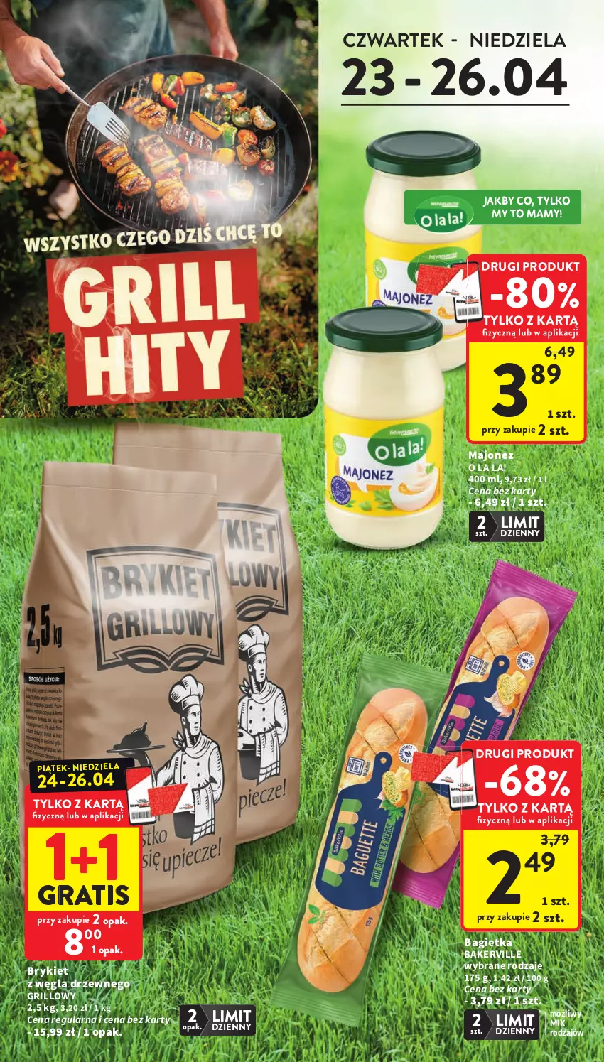 Gazetka promocyjna Intermarche - Gazetka promocyjna - ważna 23.04 do 28.04.2026 - strona 4 - produkty: Bagietka, Gra, Grill, Majonez