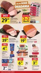 Gazetka promocyjna Intermarche - Gazetka promocyjna - Gazetka - ważna od 28.04 do 28.04.2026 - strona 26 - produkty: Polędwica, Gra, Królewski, Parówki, Duda, Szynka, Tarczyński, Kabanos, Masło, Berlinki