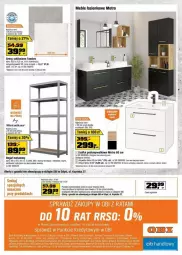 Gazetka promocyjna Obi - Gazetka - ważna od 05.03 do 05.03.2024 - strona 4 - produkty: Ser, Cynk, Meble łazienkowe, Uchwyty, Regał, Szafka, Umywalka, Gres, Regał metalowy, Metro, Meble