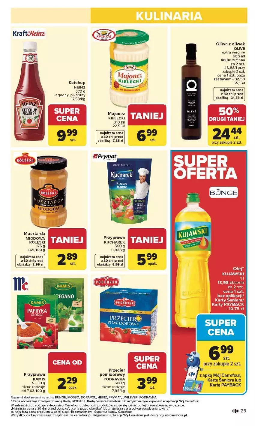Gazetka promocyjna Carrefour - Gazetka Carrefour, Market od poniedziałku! - ważna 19.01 do 25.01.2026 - strona 25 - produkty: Heinz, Ketchup, Kucharek, LG, Mus, Musztarda