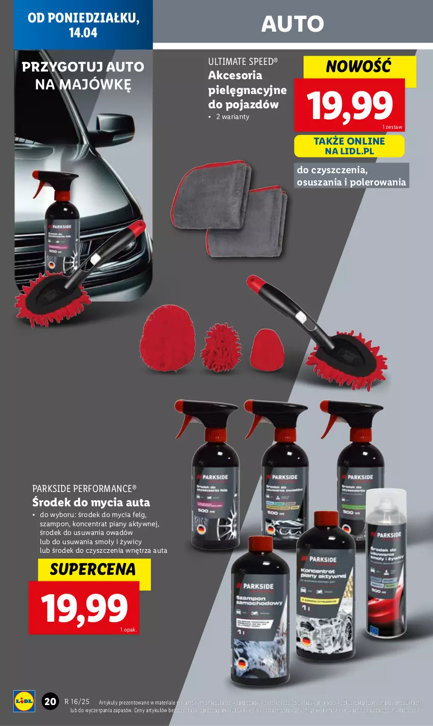 Gazetka promocyjna Lidl - GAZETKA - ważna 07.04 do 20.04.2025 - strona 20 - produkty: LG, Parkside, Pojazd, Szampon