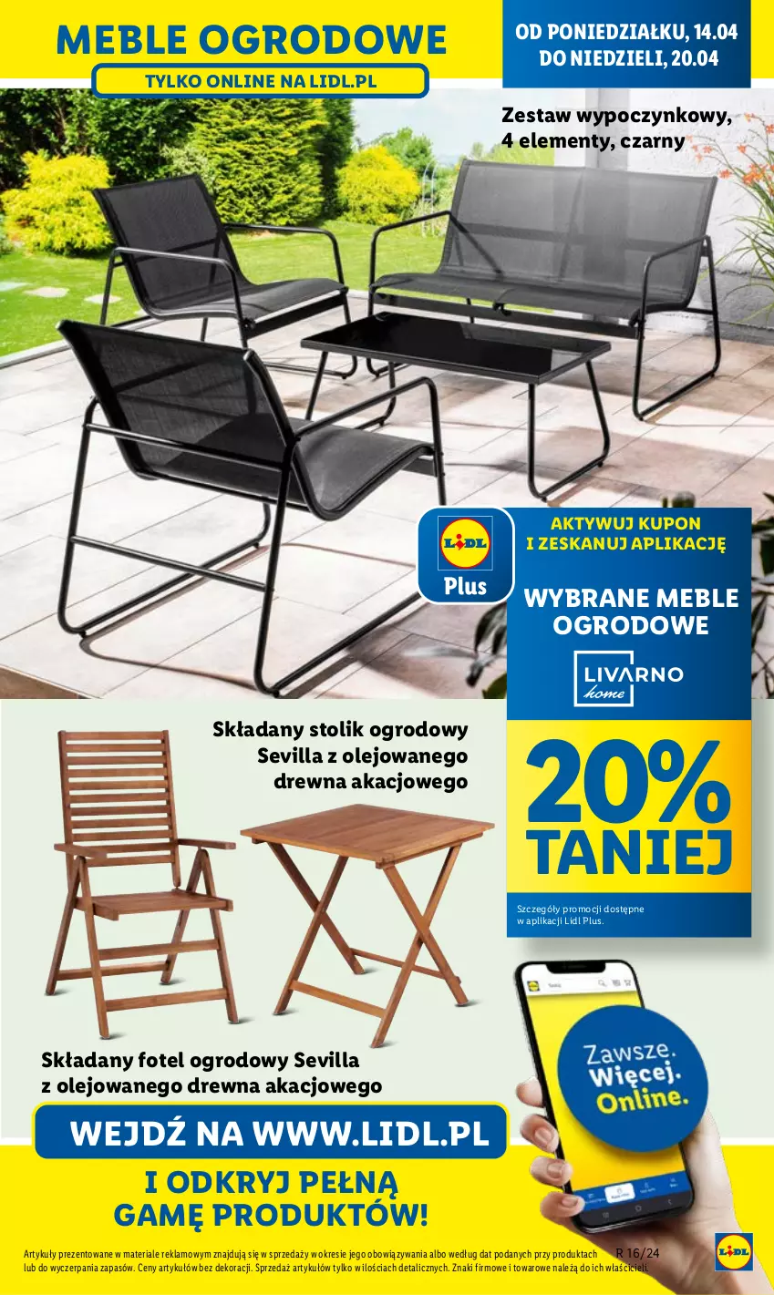 Gazetka promocyjna Lidl - GAZETKA - ważna 07.04 do 20.04.2025 - strona 25 - produkty: Fotel, Meble, Olej, Stolik