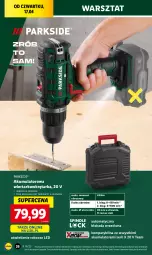 Gazetka promocyjna Lidl - GAZETKA - Gazetka - ważna od 20.04 do 20.04.2025 - strona 32 - produkty: Parkside, Ser, Akumulatorowa wiertarkowkrętark, Walizka, Wiertarkowkrętarka, Tarka, Wkręt, Wkrętarka, Akumulator