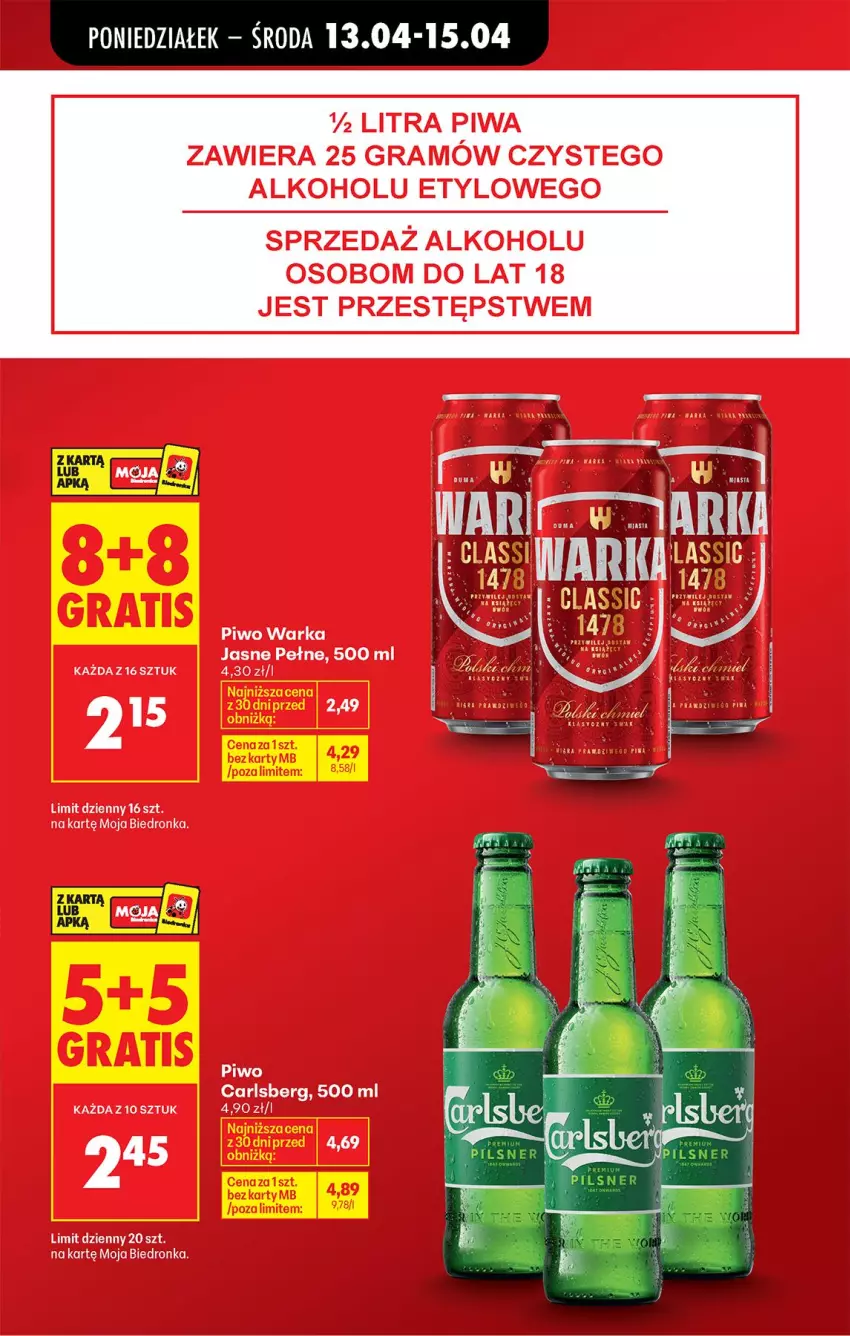 Gazetka promocyjna Biedronka - Od Poniedziałku - ważna 13.04 do 18.04.2026 - strona 23 - produkty: Gra, Piwa, Piwo, Warka