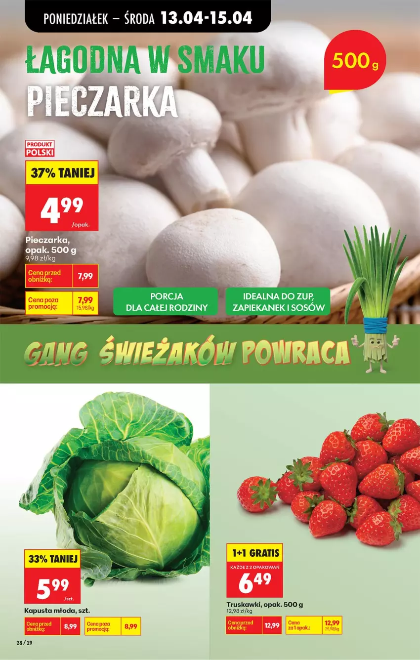 Gazetka promocyjna Biedronka - Od Poniedziałku - ważna 13.04 do 18.04.2026 - strona 32 - produkty: Piec, Pieczarka, Truskawki