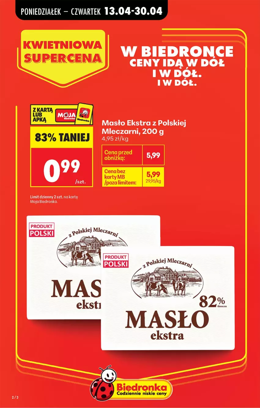 Gazetka promocyjna Biedronka - Od Poniedziałku - ważna 13.04 do 18.04.2026 - strona 6 - produkty: Masło