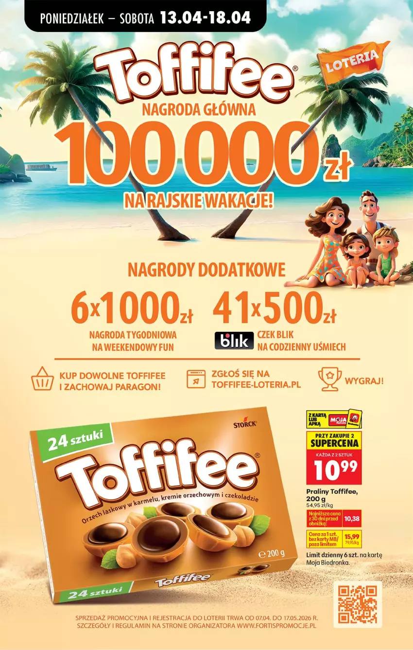 Gazetka promocyjna Biedronka - Od Poniedziałku - ważna 13.04 do 18.04.2026 - strona 62 - produkty: Praliny, Toffifee