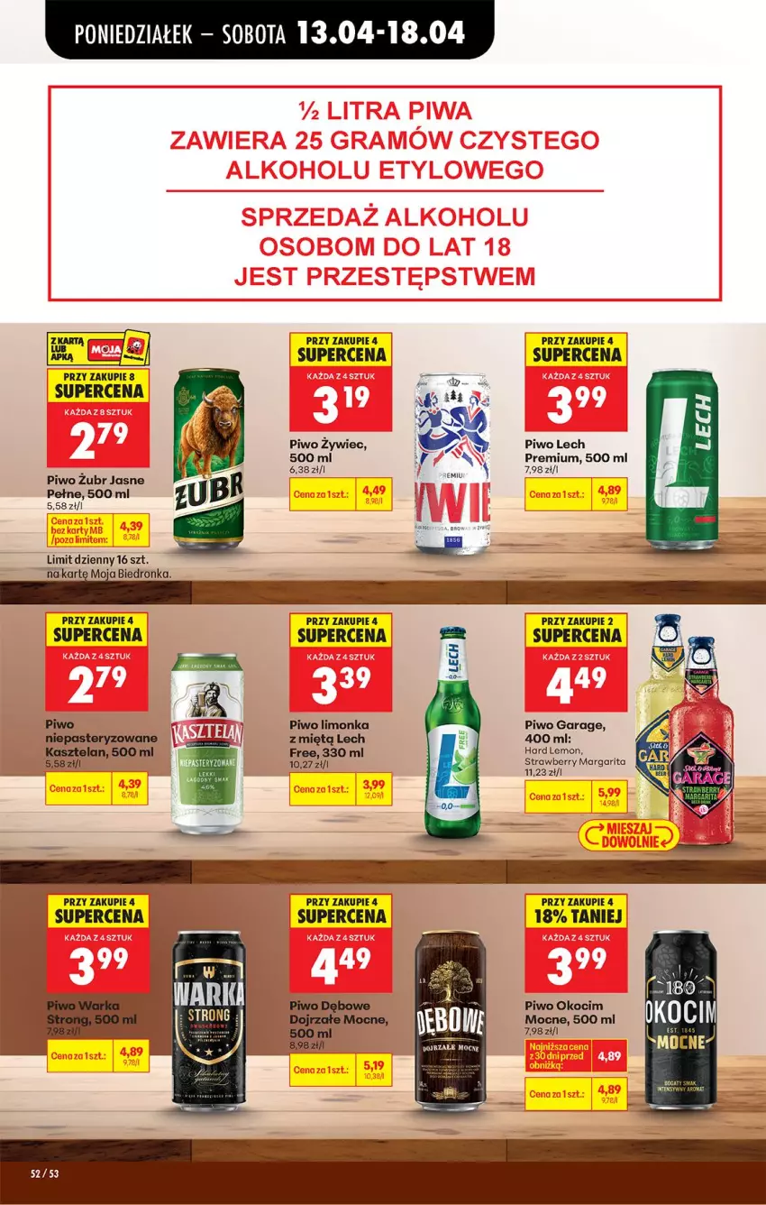 Gazetka promocyjna Biedronka - Od Poniedziałku - ważna 13.04 do 18.04.2026 - strona 66 - produkty: Koc, Lech Premium, Limonka, Okocim, Piwo
