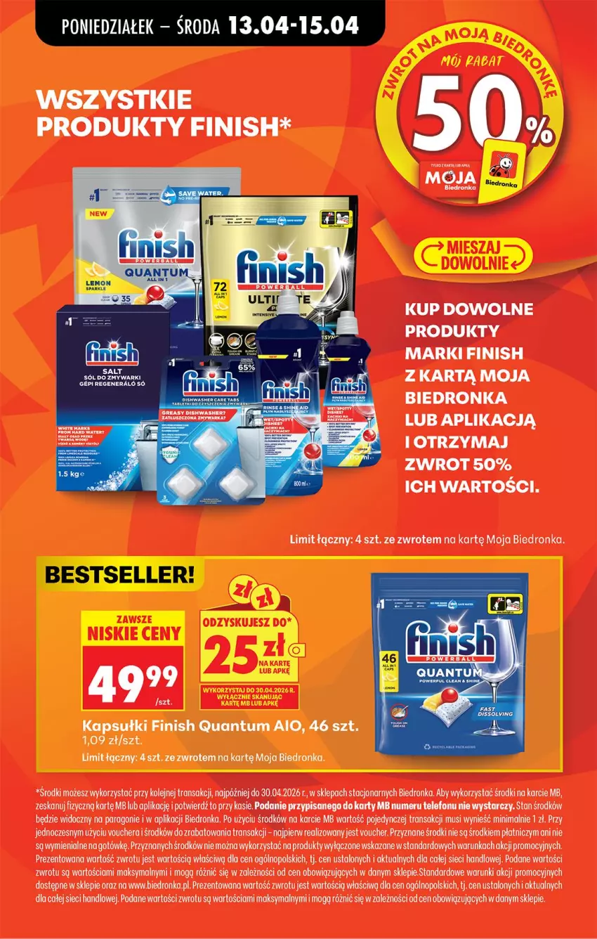 Gazetka promocyjna Biedronka - Od Poniedziałku - ważna 13.04 do 18.04.2026 - strona 80 - produkty: Finish, Mus, Olej, Telefon, Tran