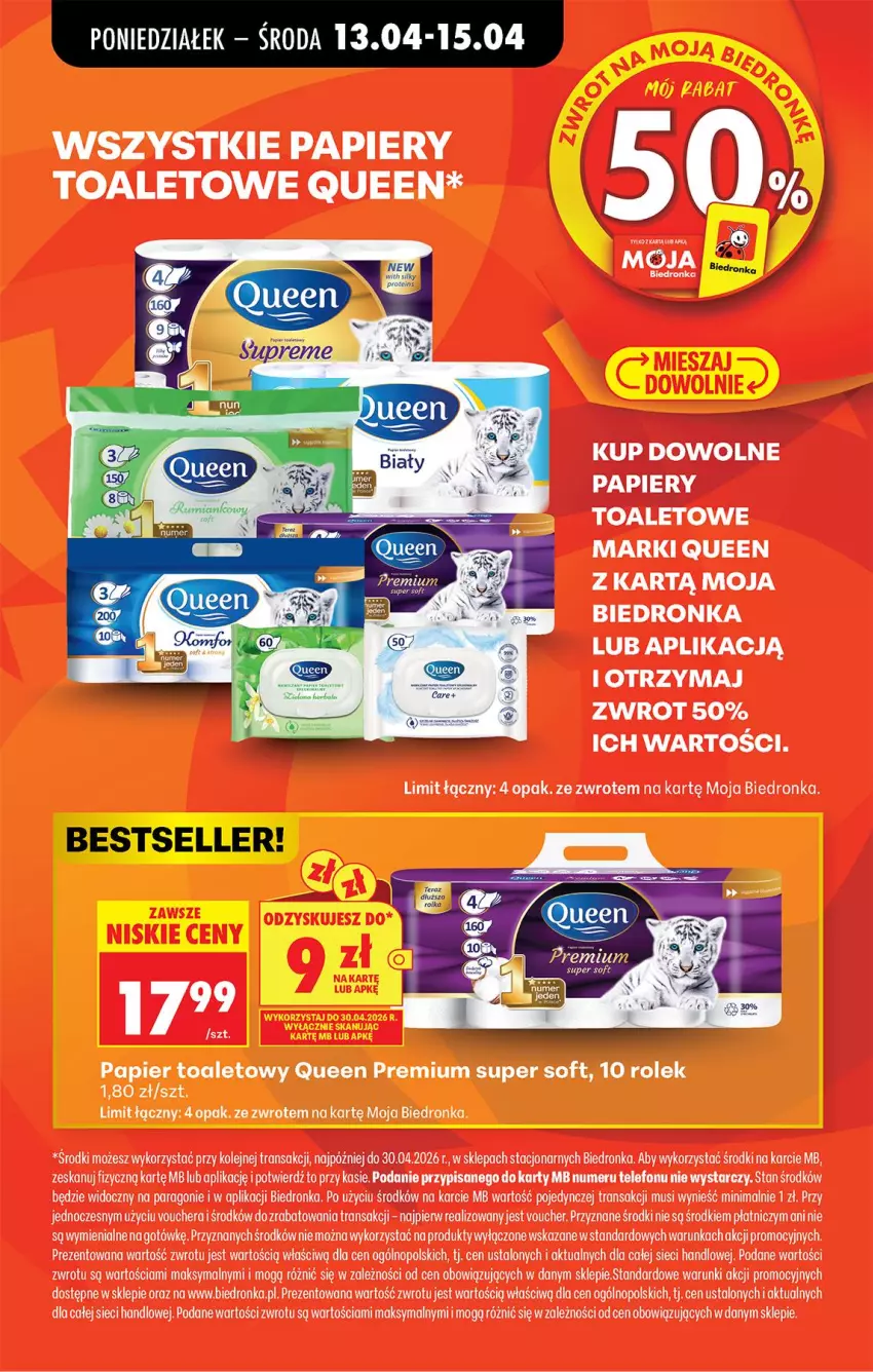 Gazetka promocyjna Biedronka - Od Poniedziałku - ważna 13.04 do 18.04.2026 - strona 82 - produkty: Mus, Olej, Papier, Papier toaletowy, Telefon, Tran