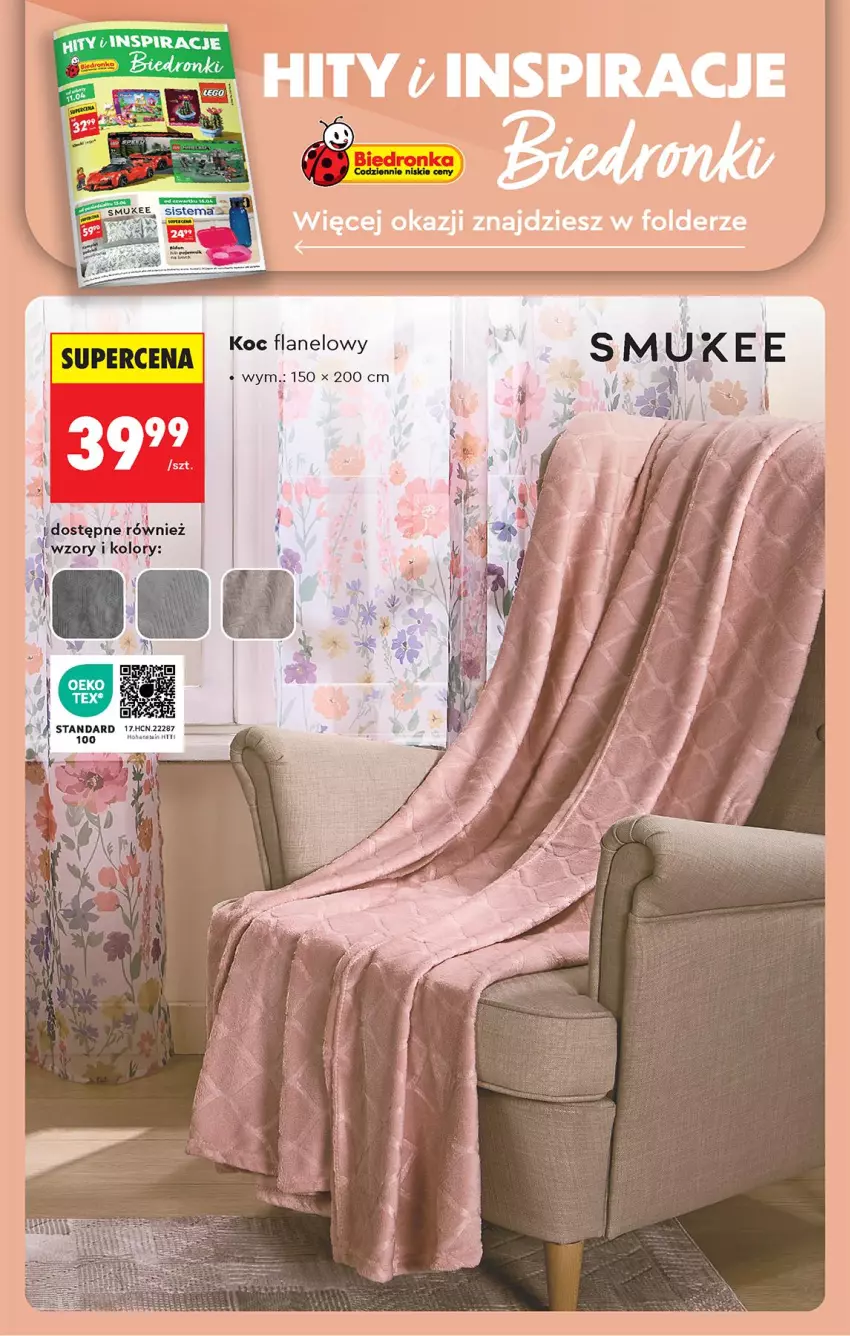 Gazetka promocyjna Biedronka - Od Poniedziałku - ważna 13.04 do 18.04.2026 - strona 84 - produkty: Koc