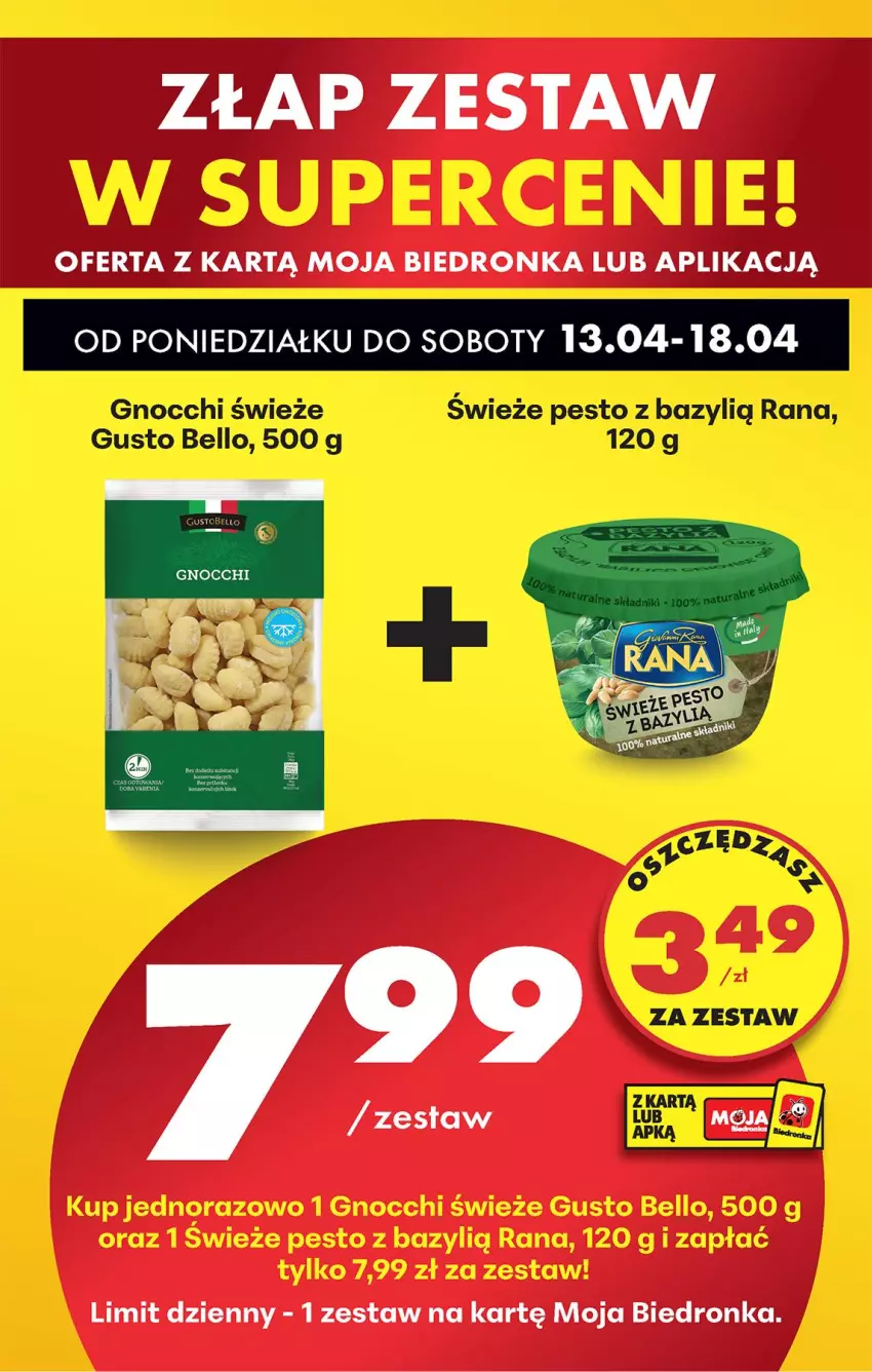Gazetka promocyjna Biedronka - Od Poniedziałku - ważna 13.04 do 18.04.2026 - strona 86 - produkty: Bazyl, Bell, Gnocchi, Pesto