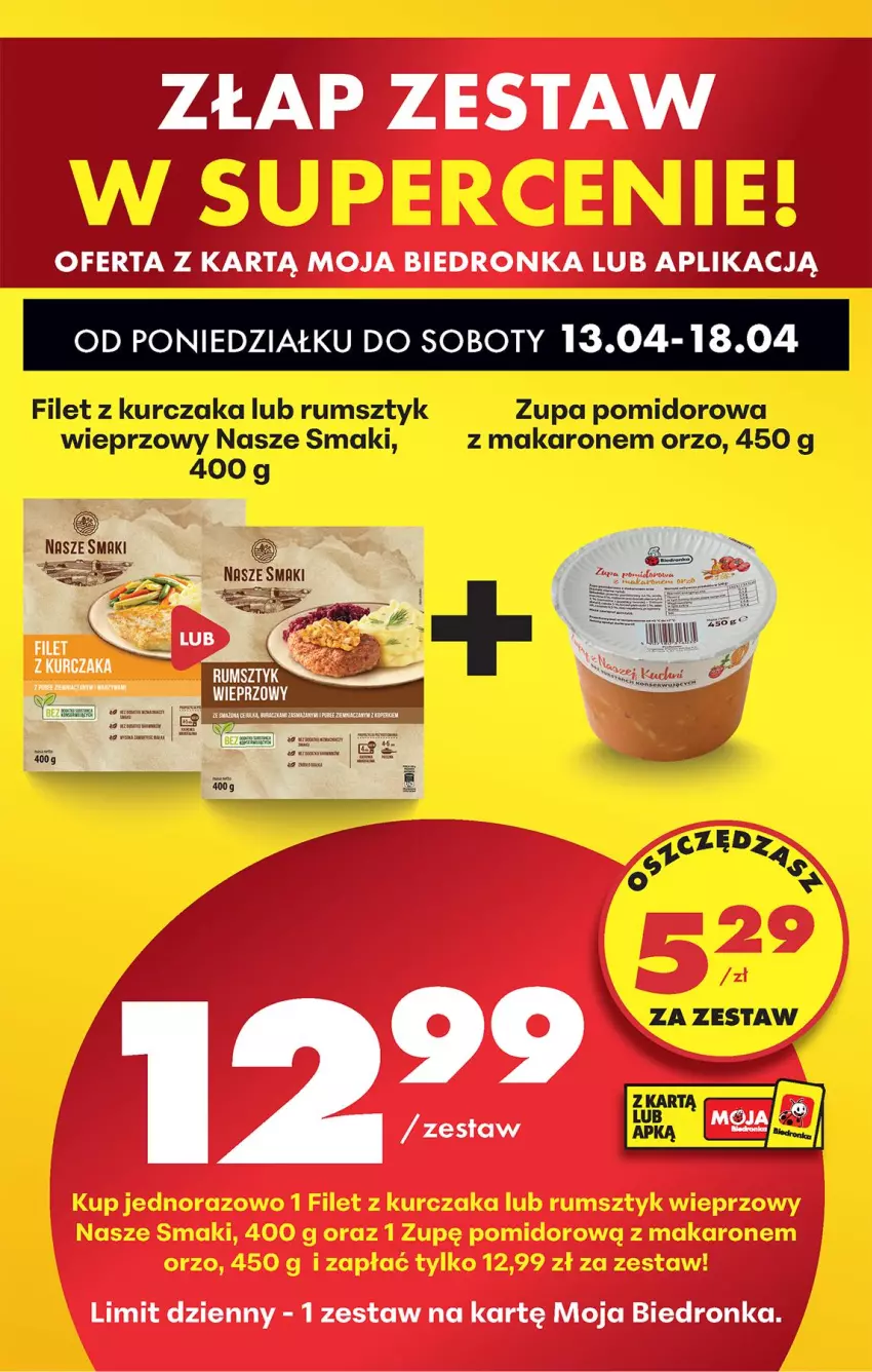 Gazetka promocyjna Biedronka - Od Poniedziałku - ważna 13.04 do 18.04.2026 - strona 88 - produkty: Kurczak, Makaron, Rum, Zupa, Zupa pomidorowa