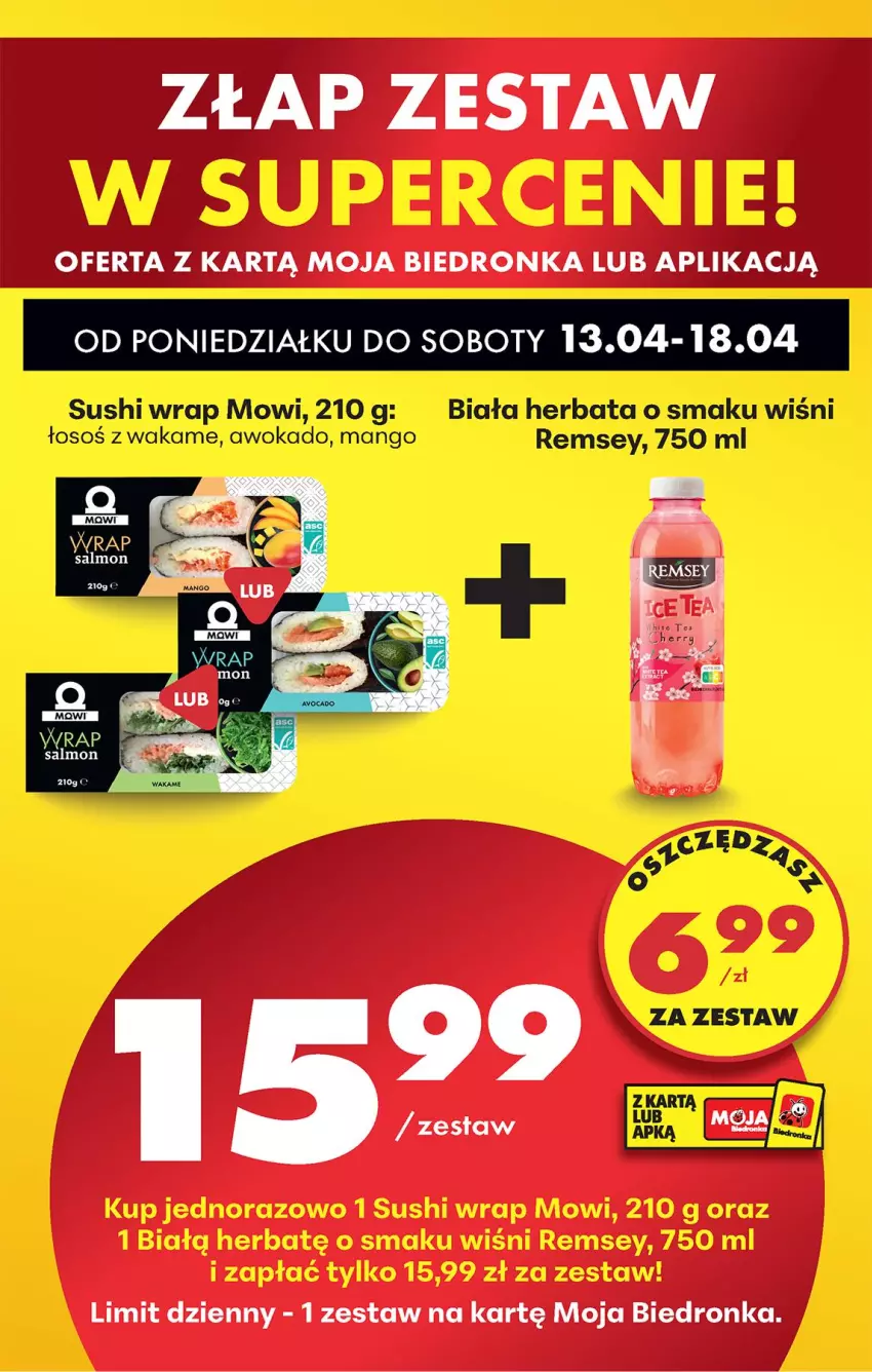 Gazetka promocyjna Biedronka - Od Poniedziałku - ważna 13.04 do 18.04.2026 - strona 89 - produkty: Herbata, Mango, Sushi