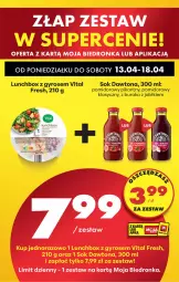 Gazetka promocyjna Biedronka - Od Poniedziałku - Gazetka - ważna od 18.04 do 18.04.2026 - strona 87 - produkty: Dawtona, Sok, Gyros