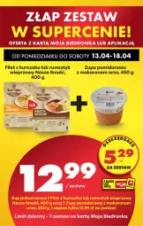 Gazetka promocyjna Biedronka - Od Poniedziałku - Gazetka - ważna od 18.04 do 18.04.2026 - strona 88 - produkty: Kurczak, Makaron, Rum, Zupa, Zupa pomidorowa