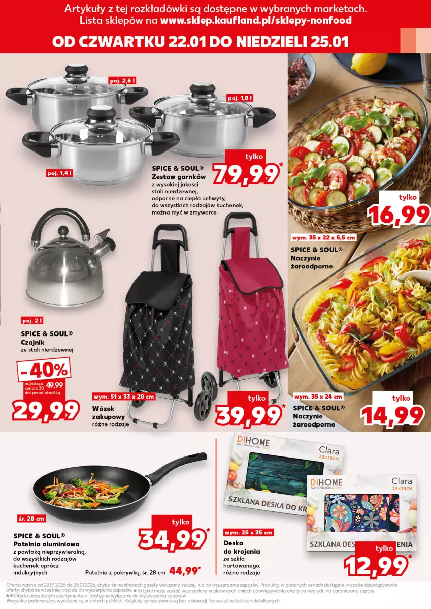 Gazetka promocyjna Kaufland - Kaufland - ważna 22.01 do 28.01.2026 - strona 11 - produkty: Czajnik, LANA, Naczynie żaroodporne, Patelnia, Por, Sok, Uchwyty