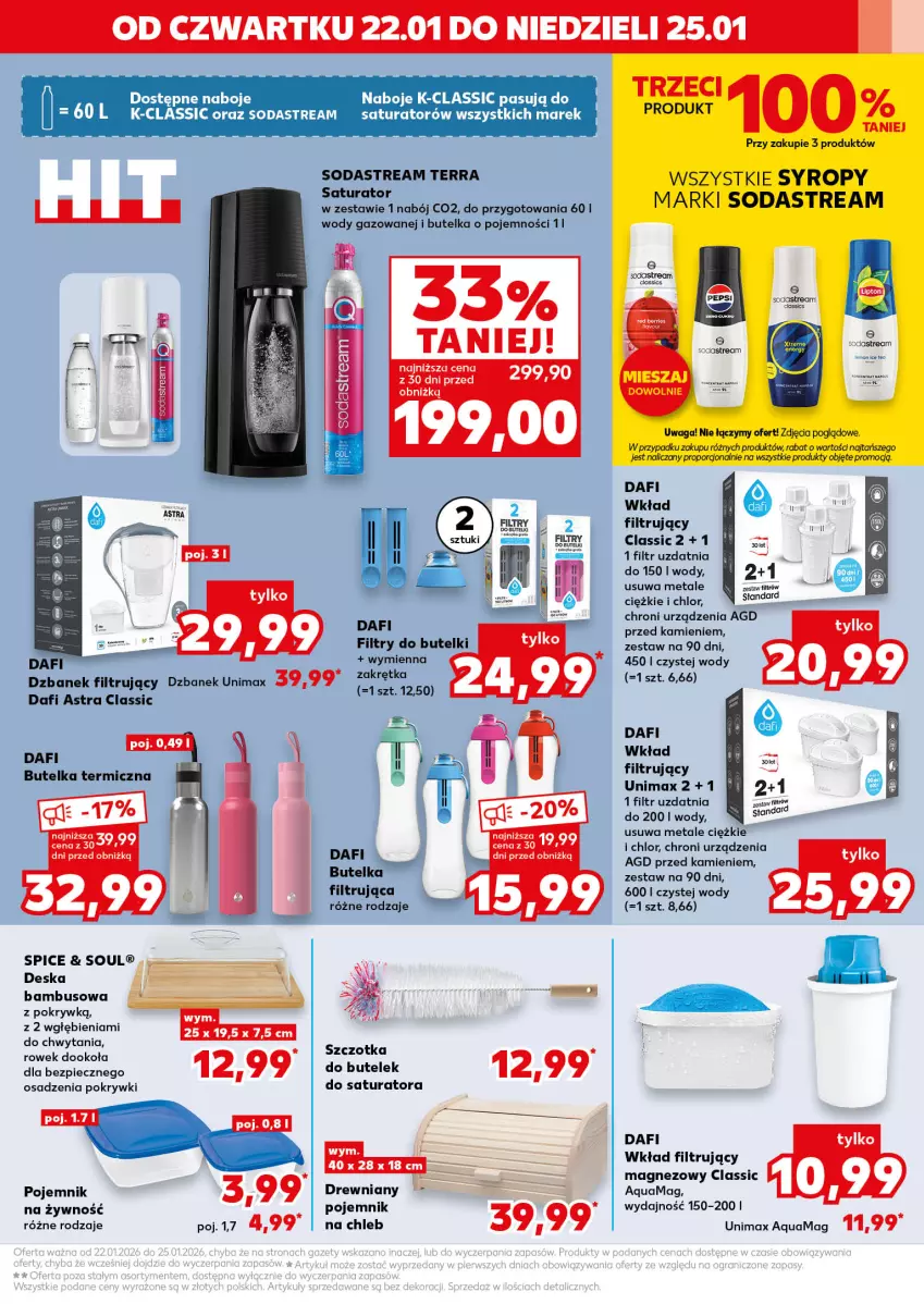 Gazetka promocyjna Kaufland - Kaufland - ważna 22.01 do 28.01.2026 - strona 9 - produkty: Chleb, Dzbanek, Dzbanek filtrujący, Magnez, Piec, Pojemnik, Por, Syrop, Syropy, Waga, Wkład filtrujący