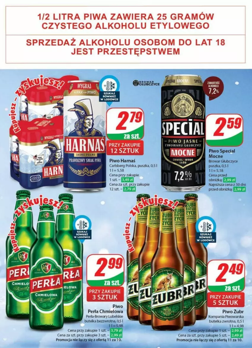 Gazetka promocyjna Dino - ważna 10.01 do 16.01.2024 - strona 30 - produkty: Carlsberg, Harnaś, Perła, Piwo