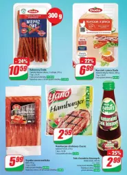 Gazetka promocyjna Dino - Gazetka - ważna od 16.01 do 16.01.2024 - strona 27 - produkty: Piec, Kurczak, Sok, Hamburger, Duda, Szynka, Burger, Kabanos