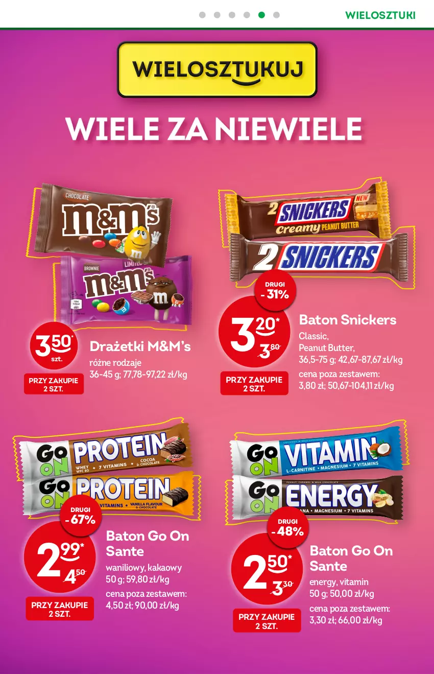 Gazetka promocyjna Żabka - ważna 14.09 do 20.09.2022 - strona 20 - produkty: Baton, Kakao, Sante, Snickers