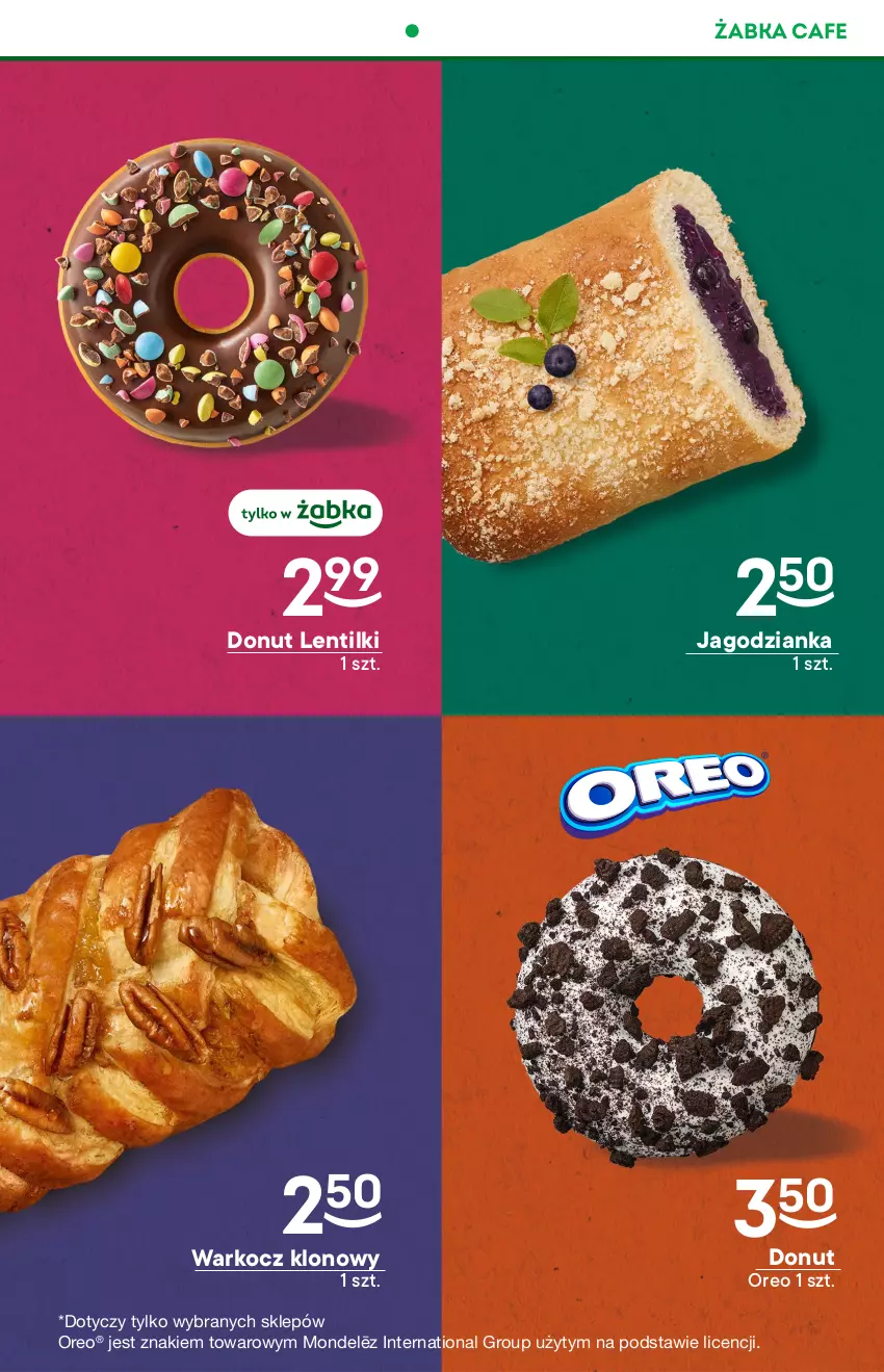 Gazetka promocyjna Żabka - ważna 14.09 do 20.09.2022 - strona 23 - produkty: Donut, Jagodzianka, Koc, Oreo