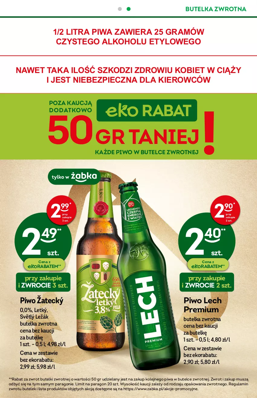 Gazetka promocyjna Żabka - ważna 14.09 do 20.09.2022 - strona 9 - produkty: Gra, Lech Premium, Mus, Olej, Piec, Piwa, Piwo, Sok