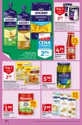 Gazetka promocyjna Auchan - Szkoła oszczędzania Temat PrzeAtrakcje cenowe Hipermarkety - Gazetka - ważna od 24.08 do 24.08.2022 - strona 14 - produkty: Mokra karma, Makaron, Dawtona, Krakus, Ser, Rum, Ogórki konserwowe, Rust, Winiary, Goliard, Alpro, Napój, Groszek, Butcher's